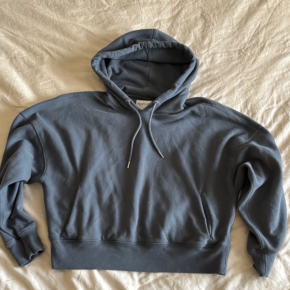 Abercrombie & Fitch Essential Sunday Hoodie Gray